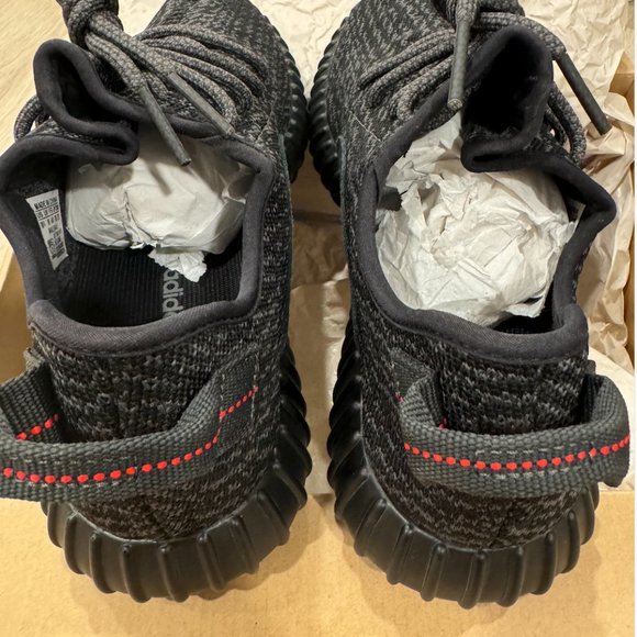 AUTHENTIC Adidas Yeezy Boost 350 Pirate Black 2015 Men’s 10.5 AQ2659 Worn Once main image 4